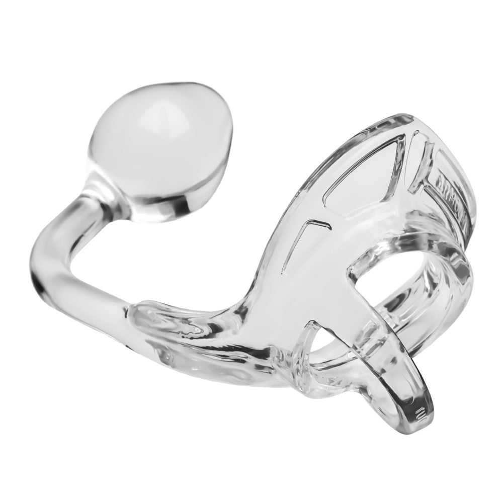Perfect Fit Armour Tug Lock Anal Plug with Cock Ring Medium