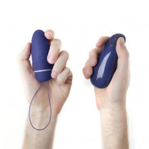 B-Swish Bnaughty Deluxe Unleashed Bullet Vibrator - Midnight Blue On hands