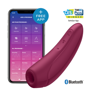 Satisfyer Curvy 1+ Clitoral Suction Vibrator + Free App