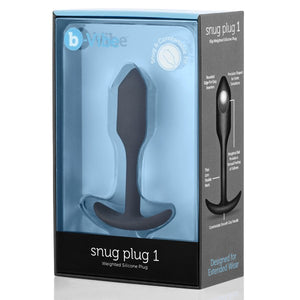 B-Vibe Snug Plug 1 Anal Plug box
