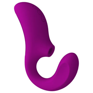 Lelo Enigma Dual Stimulation Sonic Massager - Purple - side view