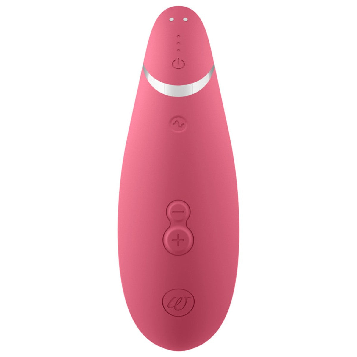 Womanizer Premium 2 Air Pulse Clitoral Vibrator - color_Raspberry - Top View