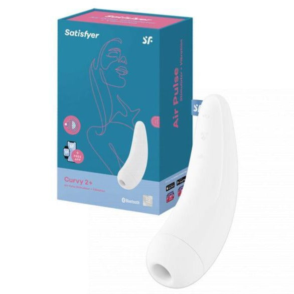 Satisfyer Curvy 2+ Vibrating Clit Stimulator white