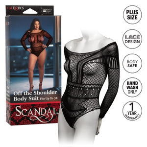 CalExotics Scandal Off-the-Shoulder Lace Body Suit