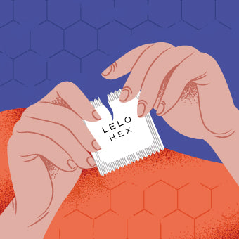 how to use LELO Hex condoms