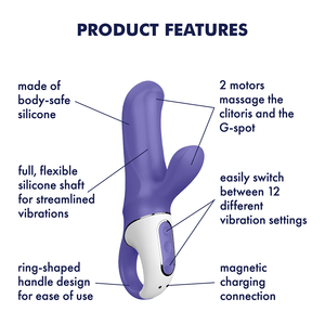 Satisfyer Vibes Magic Bunny Rabbit Vibrator product features