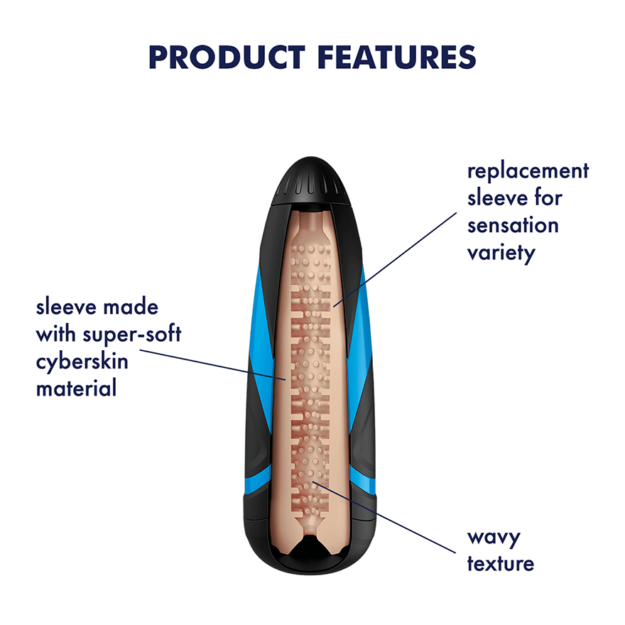 Satisfyer Men Sleeve - Kinky Waves