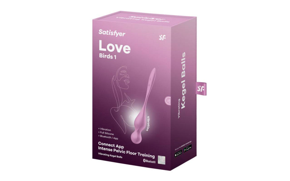 Satisfyer Love Birds 1 Kegel Pelvic Floor Trainer w Connect App Pink