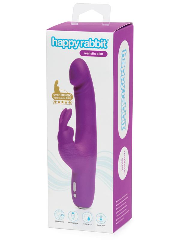 Happy Rabbit Slimline Realistic Purple