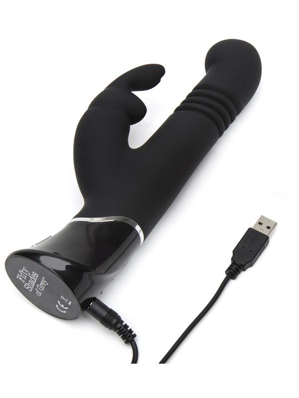 Fifty Shades of Grey Greedy Girl Rechargeable Thrusting G-Spot Rabbit Vibrator