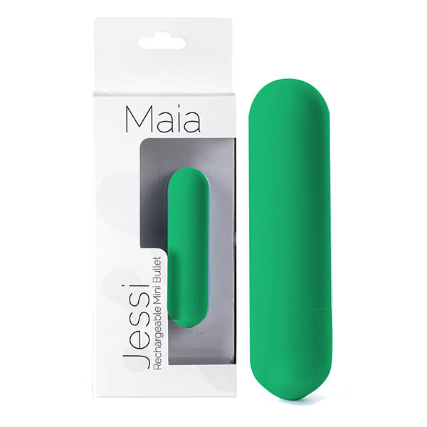 Maia Jessi - Teal Blue 7.6 cm USB Rechargeable Bullet