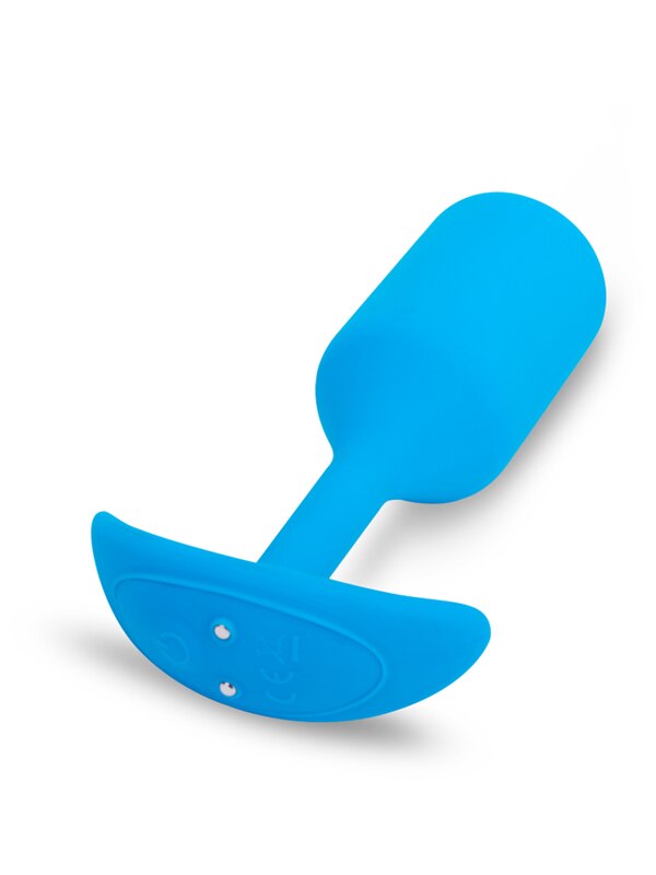 b-Vibe Vibrating Snug Plug Large Blue (size 3)