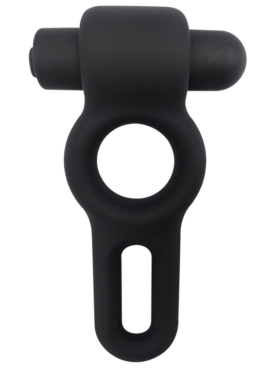Nero by Playful Liquid Silicone Vibe Dual C-Ring Black