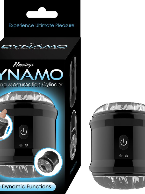 Dynamo Vibrating Masturbator Cup Black