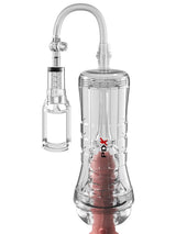 PDX Elite ViewTube Vac XXL Pump See-Thru EZ-Grip Pump Stroker Clear