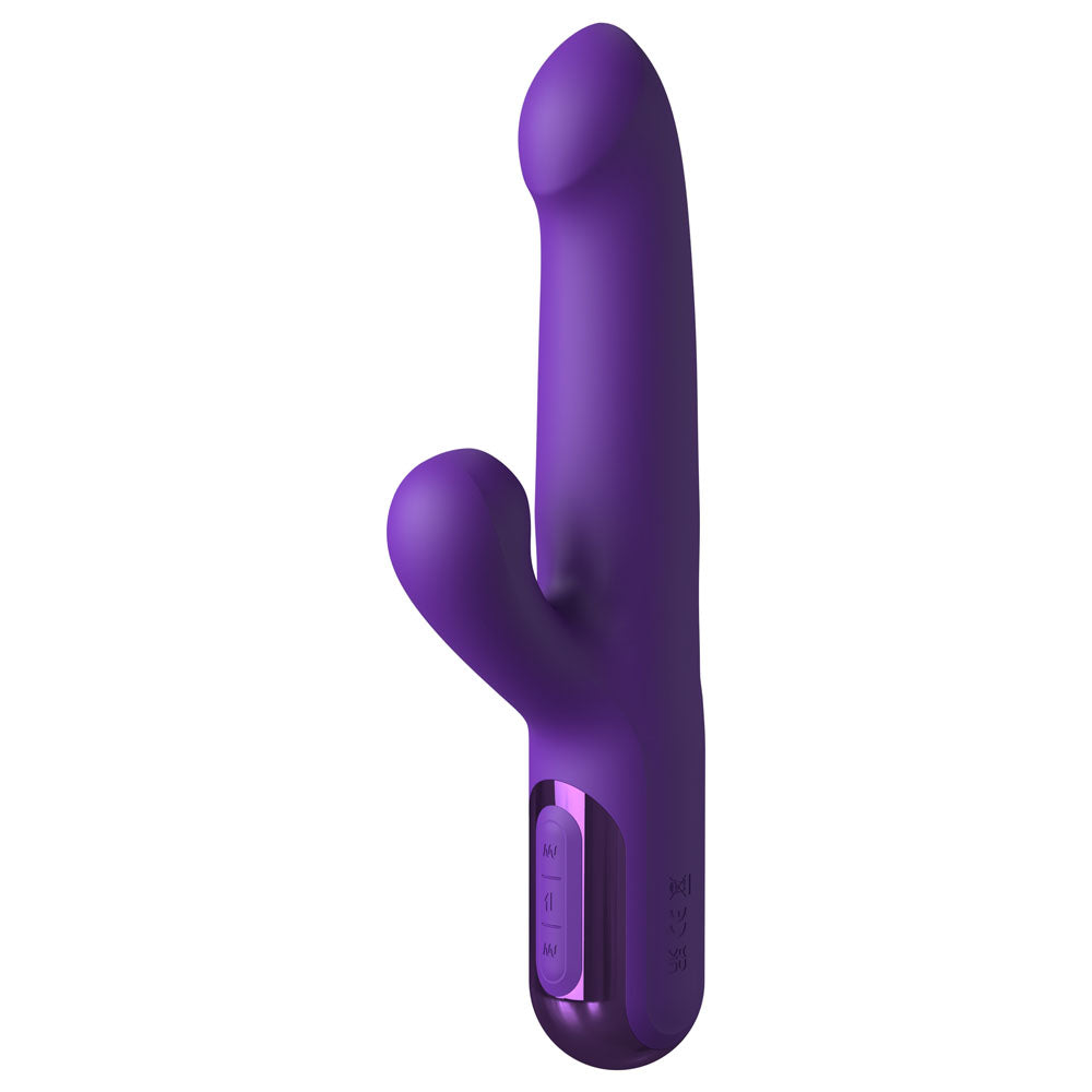 Fantasy For Her Super SoniX Thruster - Purple USB Rechargeable Thrusting Rabbit Vibrator