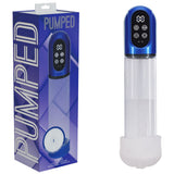 PUMPED Engage Automatic Penis Pump - Blue - Metallic Blue USB Rechargeable Auto Penis Pump