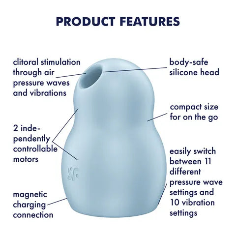 Satisfyer Pro-to-Go 1 Air Pulse Vibrator ble features