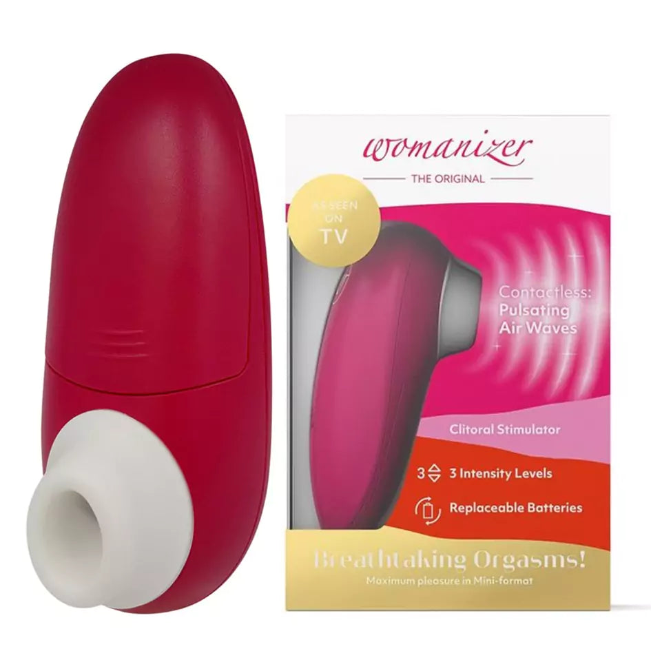 Womanizer Mini Red Wine Air Pulse Clitoral Vibrator