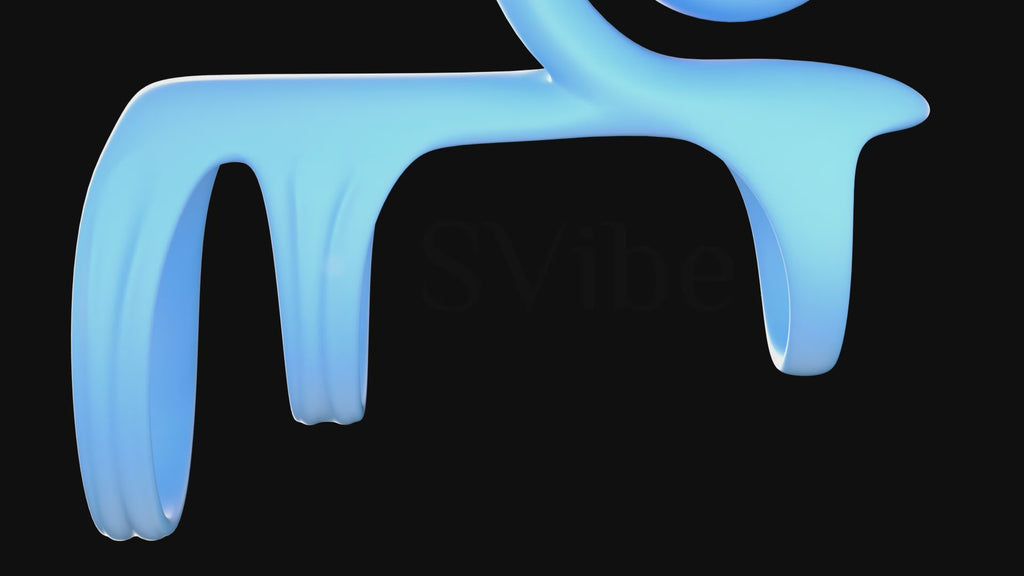 SVibe Snail JOVI Arc Couples Ring Blue Haze