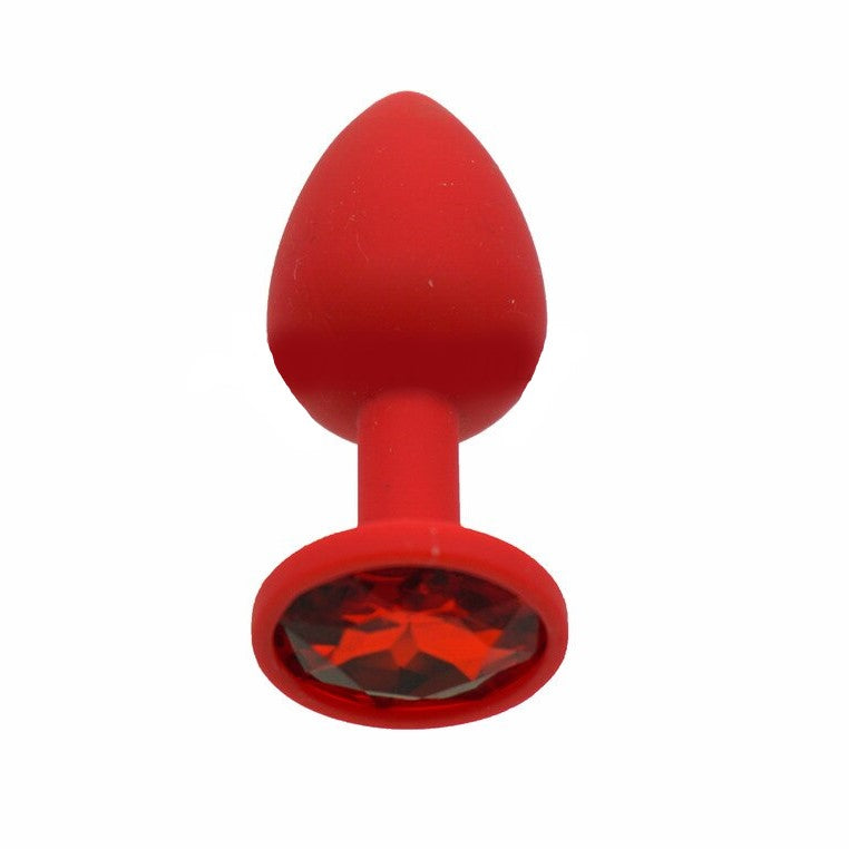 Daytona Red Silicone Red Diamond Anal Plug