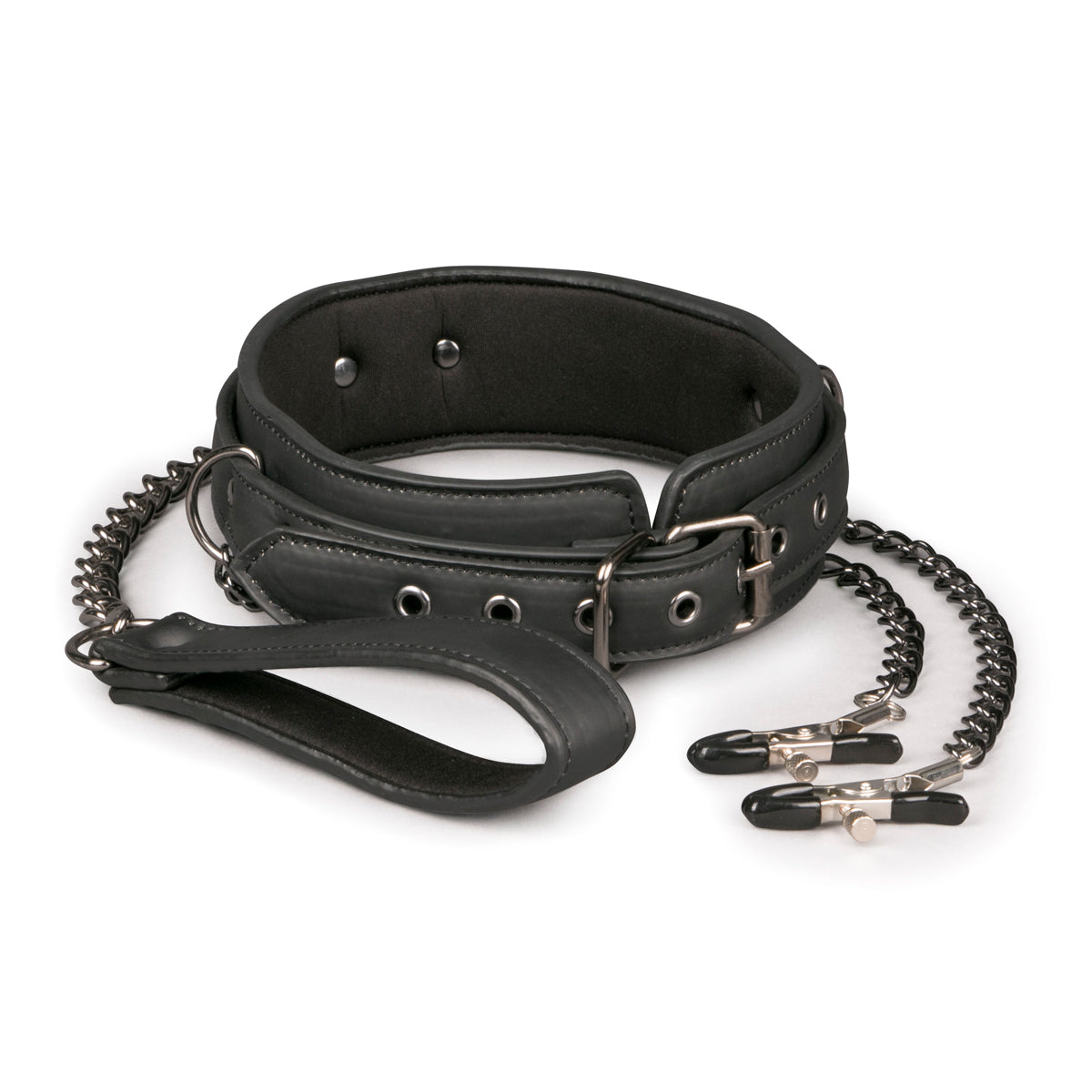 Easy Toys Fetish Collection Collar with Nipple Chains