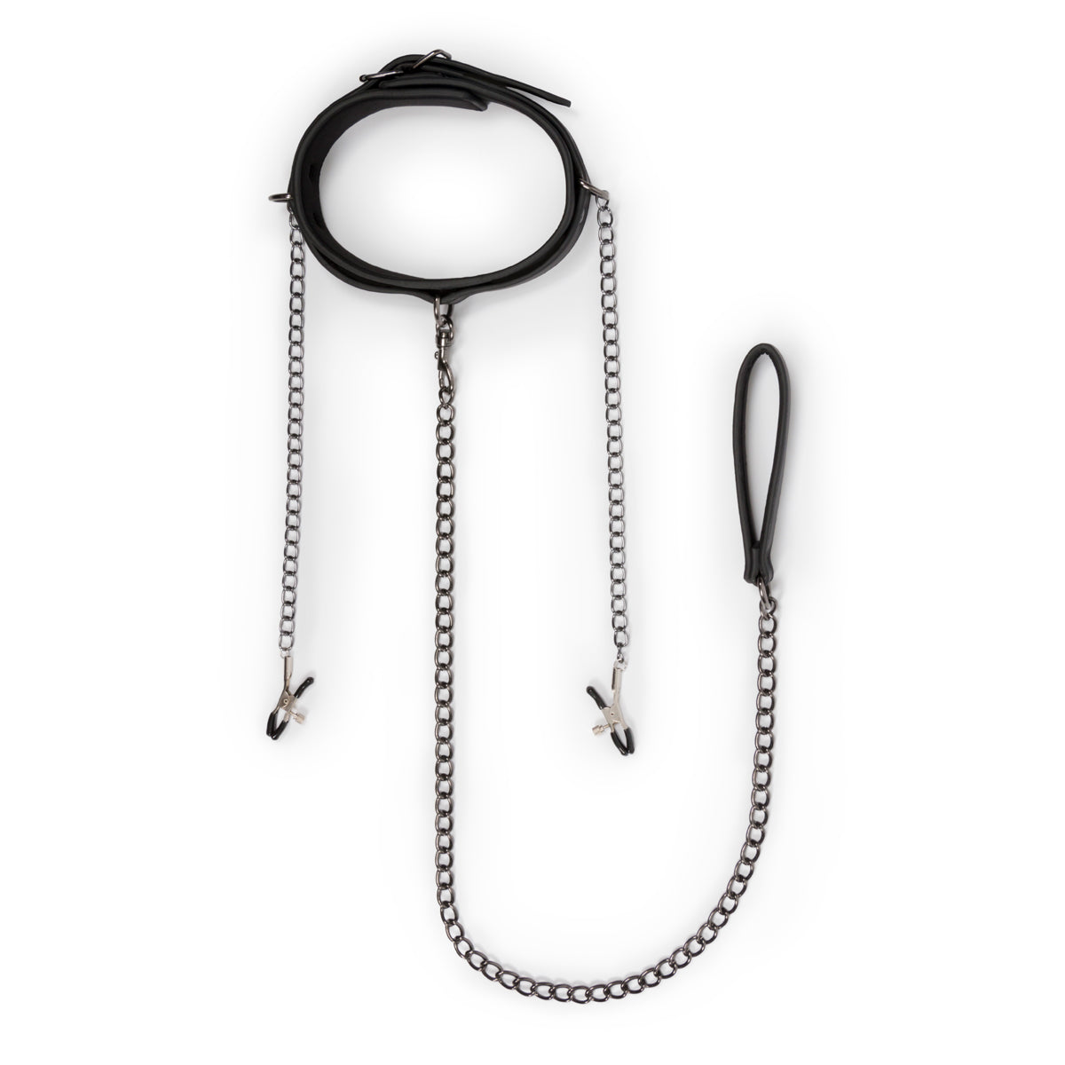 Easy Toys Fetish Collection Collar with Nipple Chains