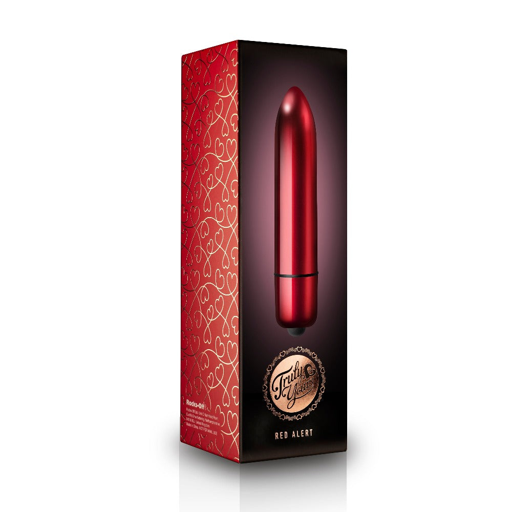 Rocks Off Truly Yours Red Alert Mini Bullet Vibrator Box