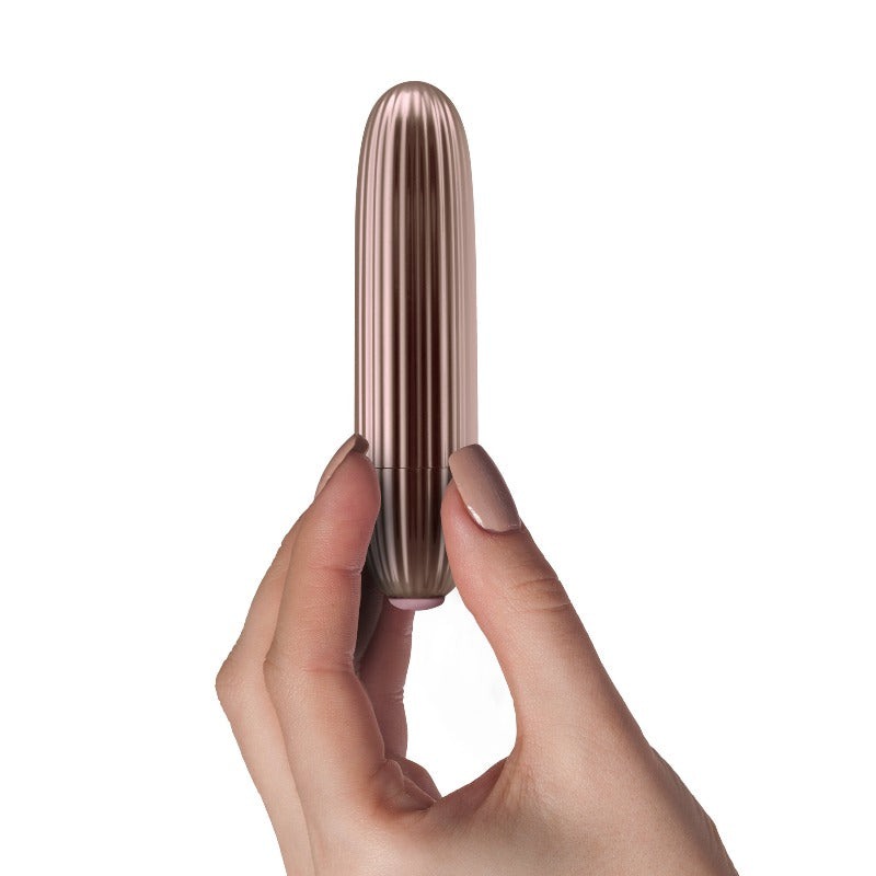 Rocks Off Coco Mini Bullet Vibrator on hands