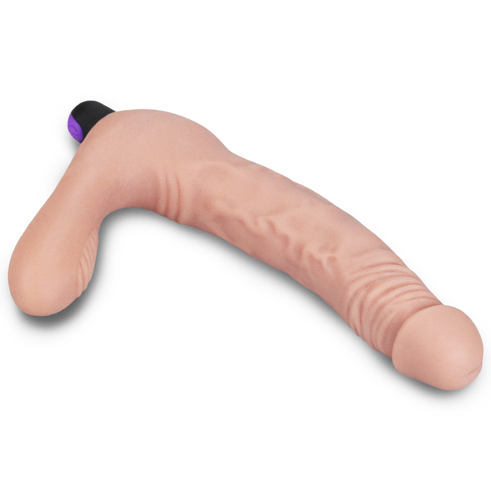 IJOY Veined Rechargeable Strapless Strap On with Remote Vibrating Dildo