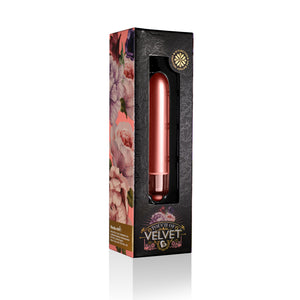 Rocks Off Touch of Velvet Mini Bullet Vibrator - Rose - with box