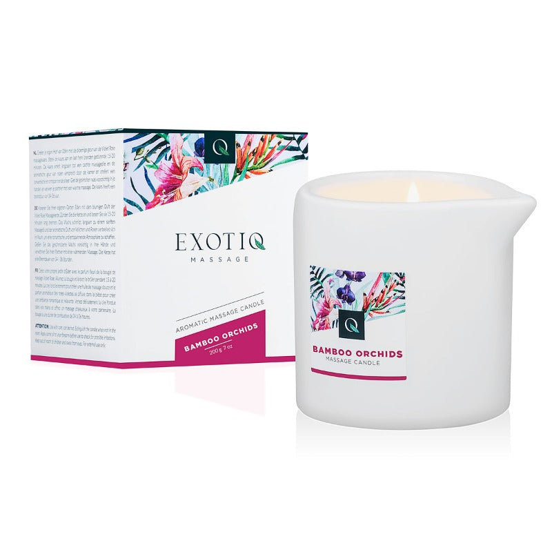 Exotiq Massage Candle 200g with box - Bamboo Orchids