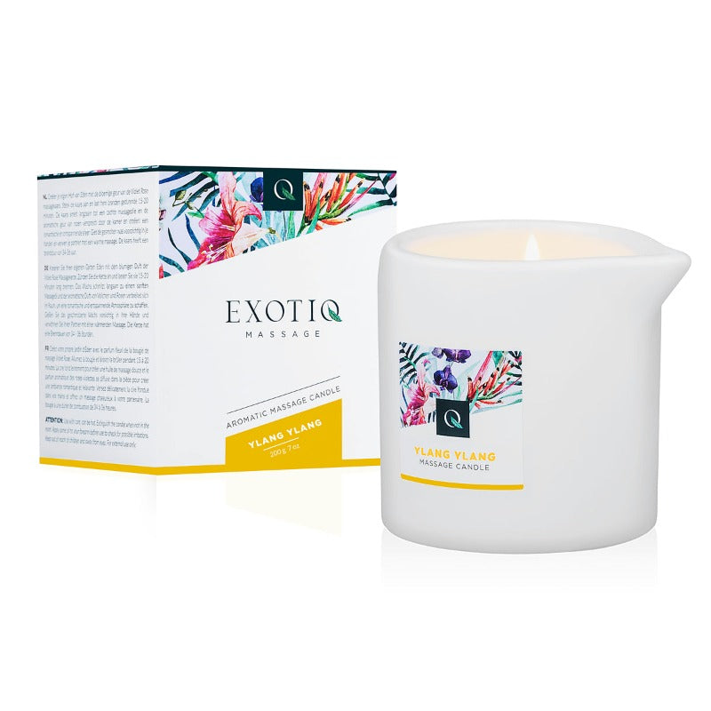 Exotiq Massage Candle 200g with box - Ylang Ylang