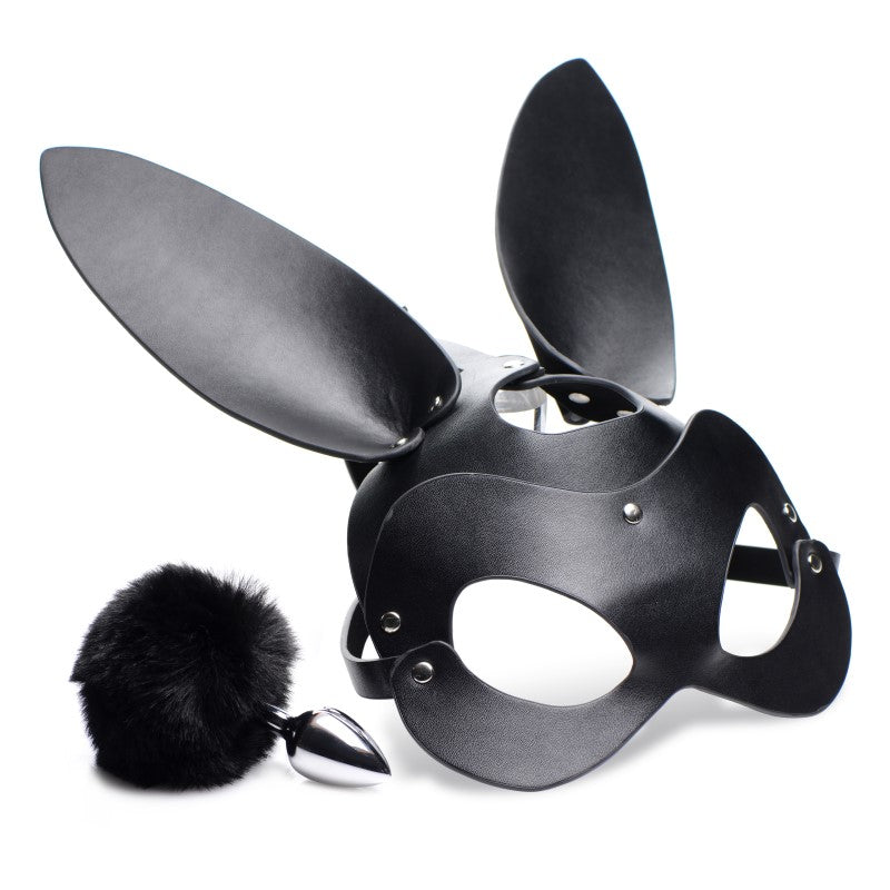 Tailz Bunny Tail Anal Plug and Mask Set