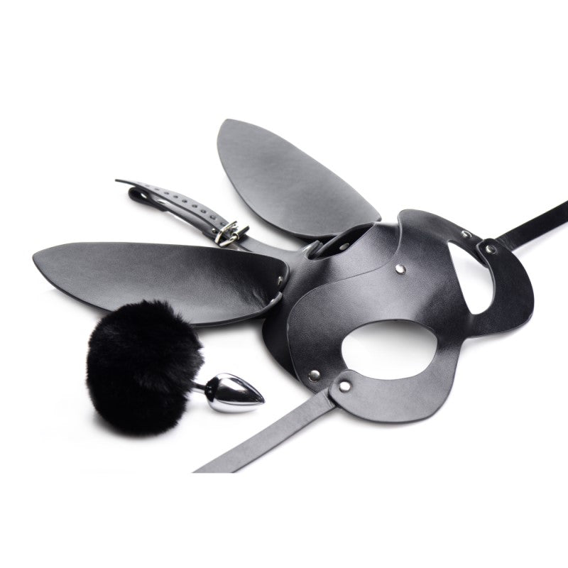 Tailz Bunny Tail Anal Plug and Mask Set