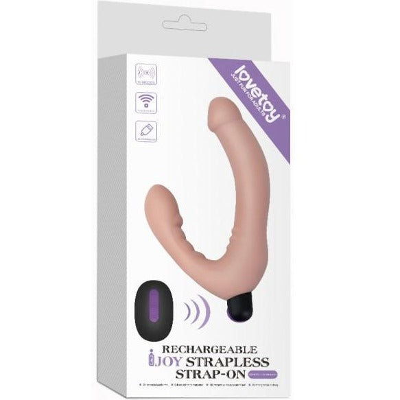 IJOY Rechargeable Strapless Strap On with Remote Vibrating Dildo