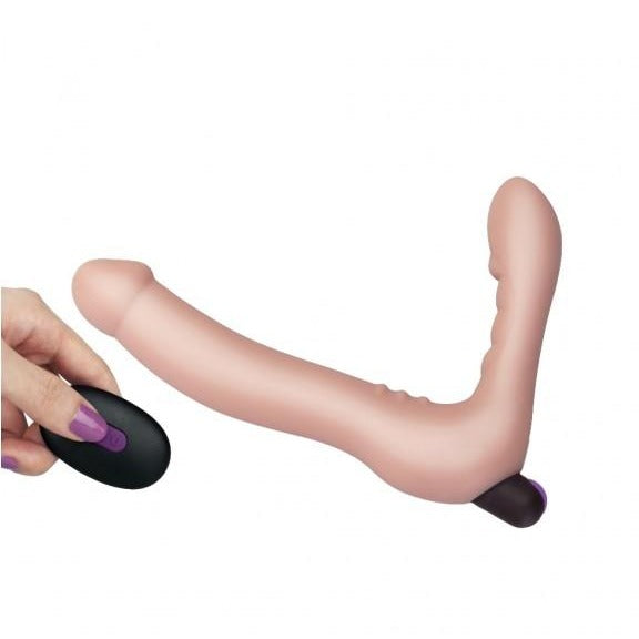IJOY Rechargeable Strapless Strap On with Remote Vibrating Dildo