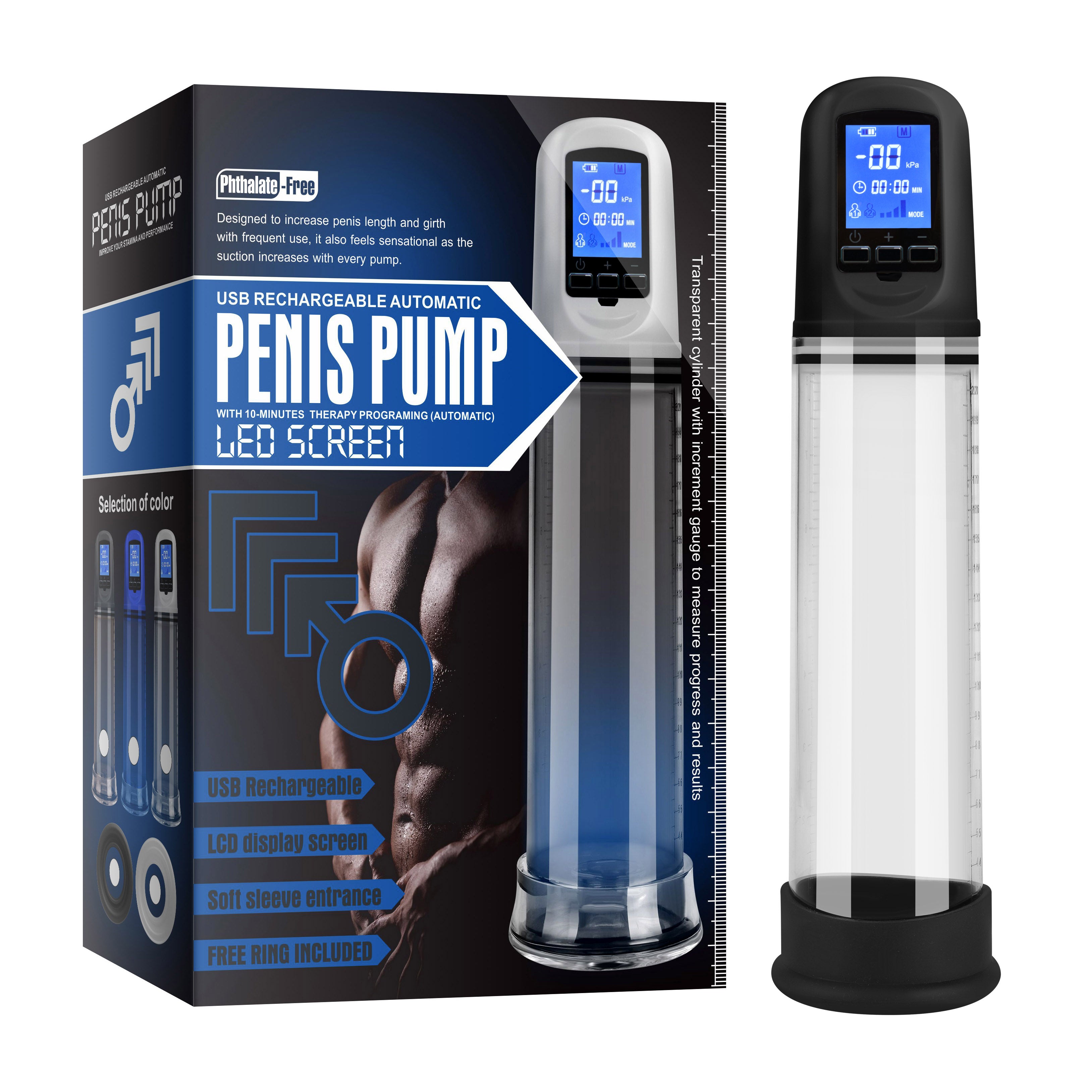 Luxury Penis Pump with LCD Screen