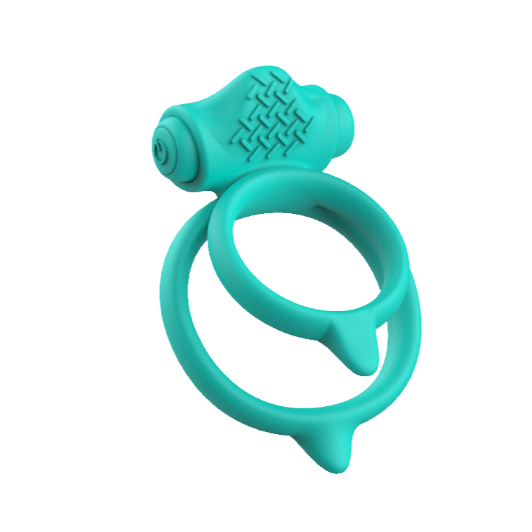 B-Swish Bcharmed Basic Plus Vibrating Cock Ring - seafoam