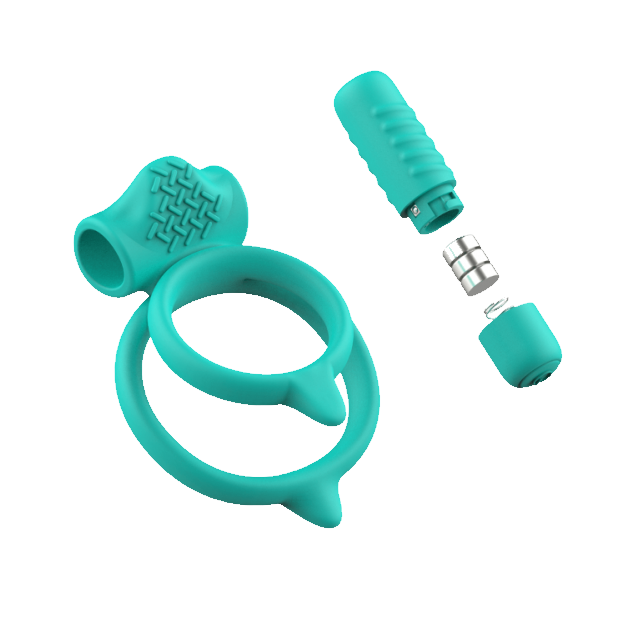 B-Swish Bcharmed Basic Plus Vibrating Cock Ring - seafoam