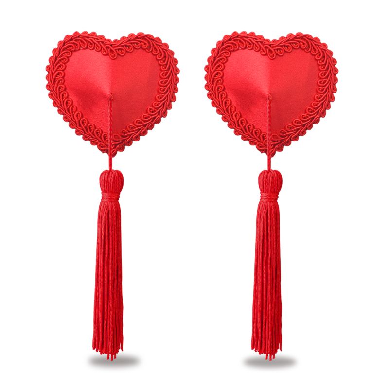 Lovetoy Red Heart & Tassel Nipple Pasties – Wild Fantasy