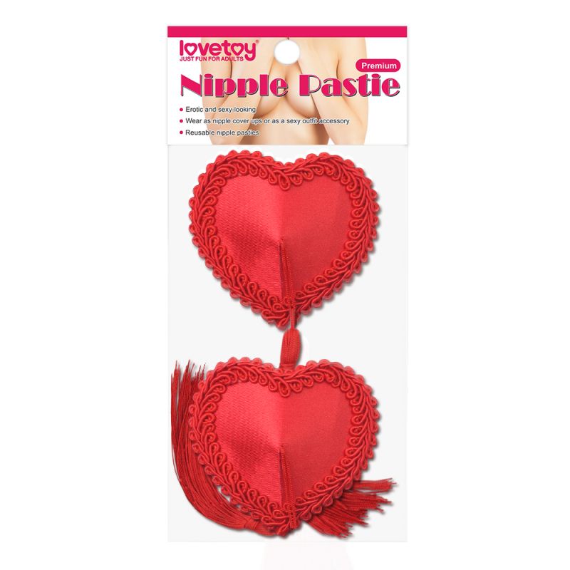 Lovetoy Red Heart & Tassel Nipple Pasties