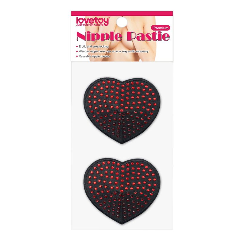 Lovetoy Red Diamond Heart Nipple Pasties