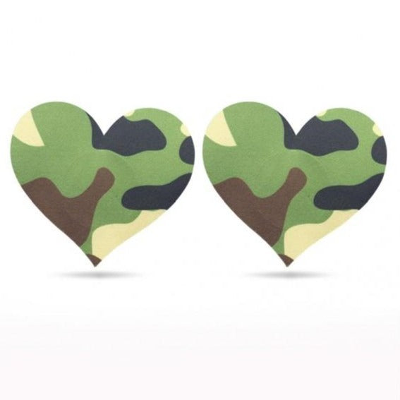 Lovetoy Camo Stars & Hearts Nipple Pasties