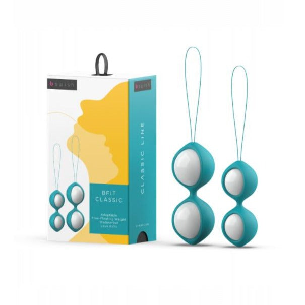 B-Swish Bfit Classic Kegel Love Balls- Jade with Box