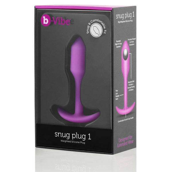 B-Vibe Snug Plug 1 Anal Plug FUCHSIA