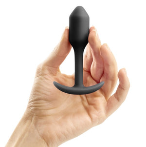 B-Vibe Snug Plug 1 Anal Plug on hands
