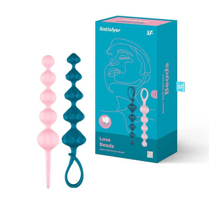 Satisfyer Love Anal Beads - Blue/Pink