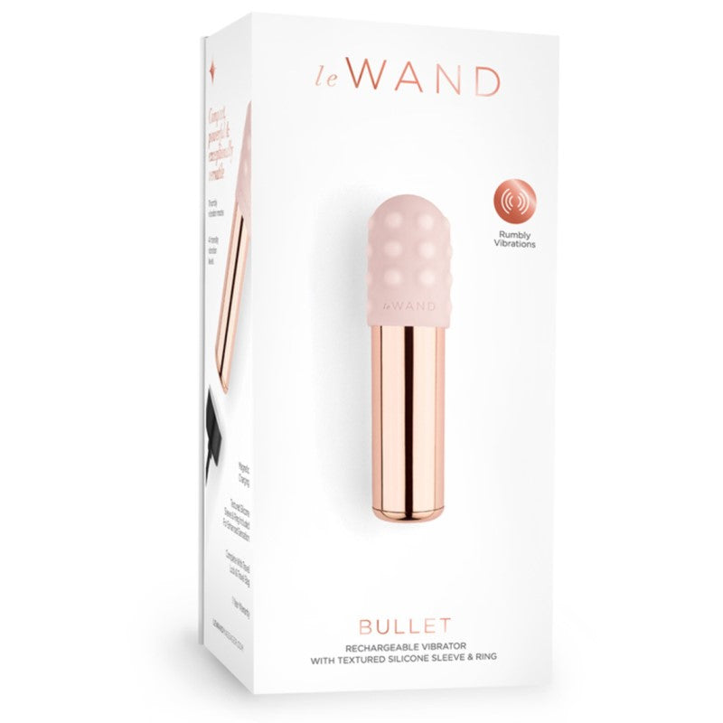 Le Wand Chrome Bullet Massager rose gold - box