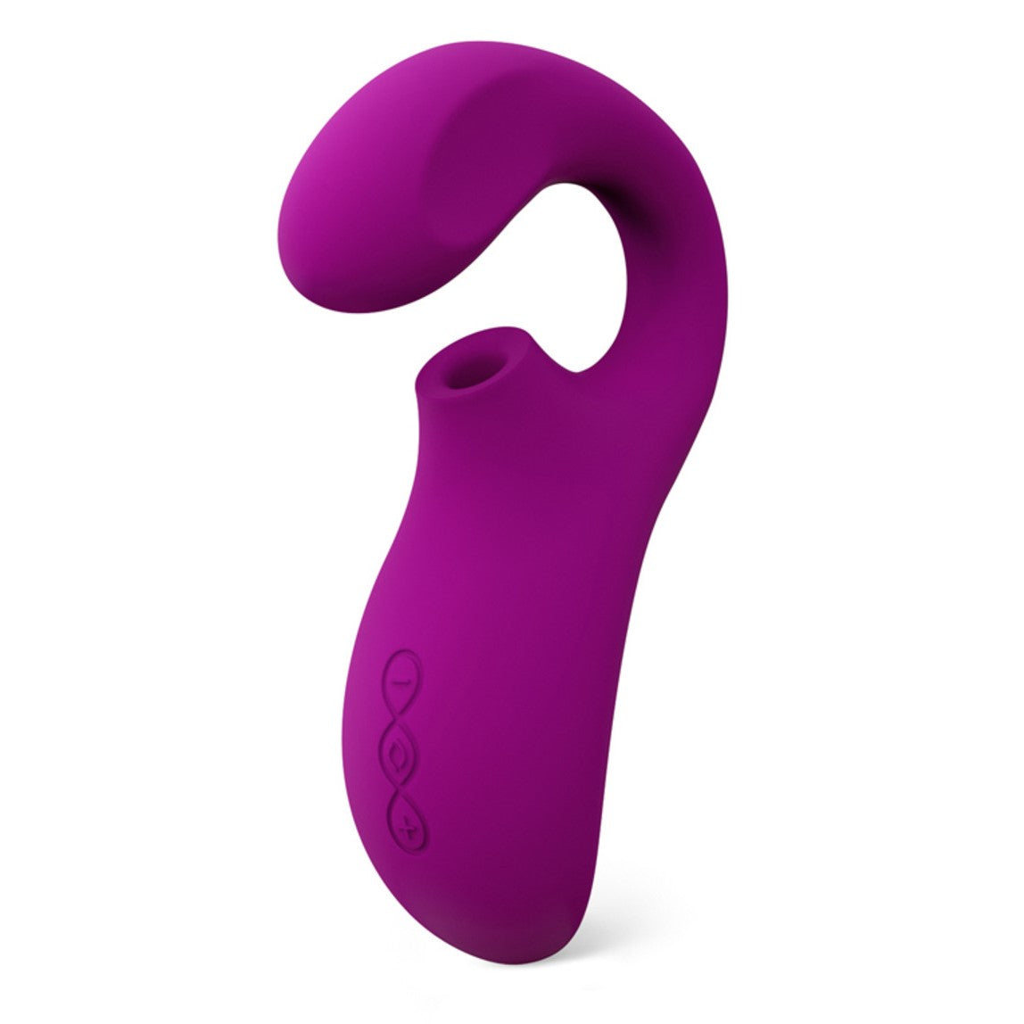 Lelo Enigma Dual Stimulation Sonic Massager - Purple - side view